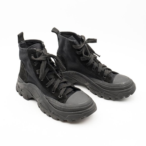 Canvas Martin Boots High Top Desert Boots - Picture 10 of 14